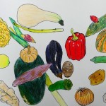 2021年10月17日(日)「ピエロのいる静物/空想画・野菜がいっぱい」