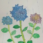 2025年6月20日(金)「あじさいを描く」「キャンバスに描こう」