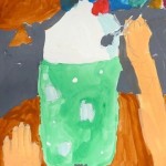 2025年9月4日(木)「自分の手の像」「キャンバスに描く」