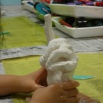 2025年9月15日(月)「自分の手の像」「キャンバスに描く」