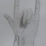 2025年9月16日(火)「自分の手の像」「キャンバスに描く」