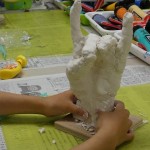 2025年9月18日(木)「自分の手の像」「キャンバスに描く」