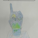 2025年9月29日(月)「自分の手の像」「柿の実の写生」